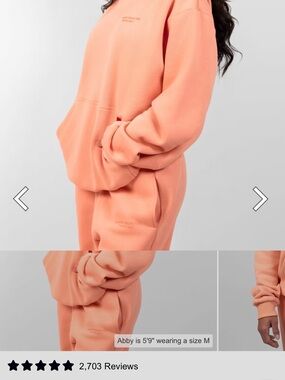 Comfrt orange Oversized Sweatshirt